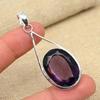Amethyst Gemstone 925 Sterling Silver Handmade Jewelry Women Pendant For Her