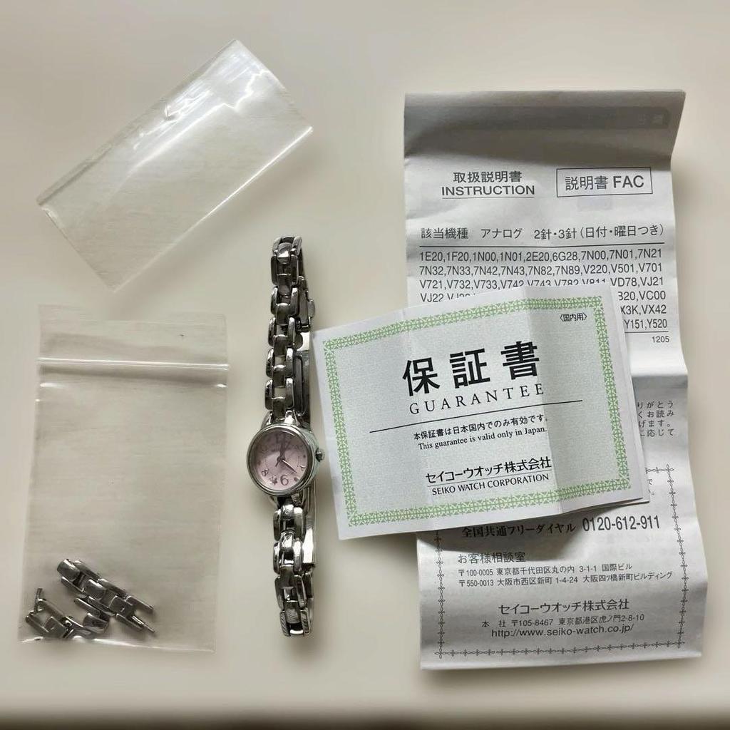 [USED] Seiko Analog Watch with Pink Dial