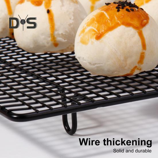 1/2 шт. Подставка для охлаждения торта, прямоугольная сетчатая складная полка для выпечки десертов, жаропрочная антипригарная подставка для сушки хлеба, печенья, мусса и лапши