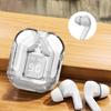 Прозрачные беспроводные Bluetooth-наушники с шумоподавлением, стереонаушники с цифровым дисплеем, чехол для зарядки, водонепроницаемый игровой