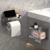 Держатель для туалетной бумаги, стойка для хранения салфеток, настенная стойка для хранения рулонов бумаги для ванной, кухни, телефона, настенный держатель для рулонов бумаги