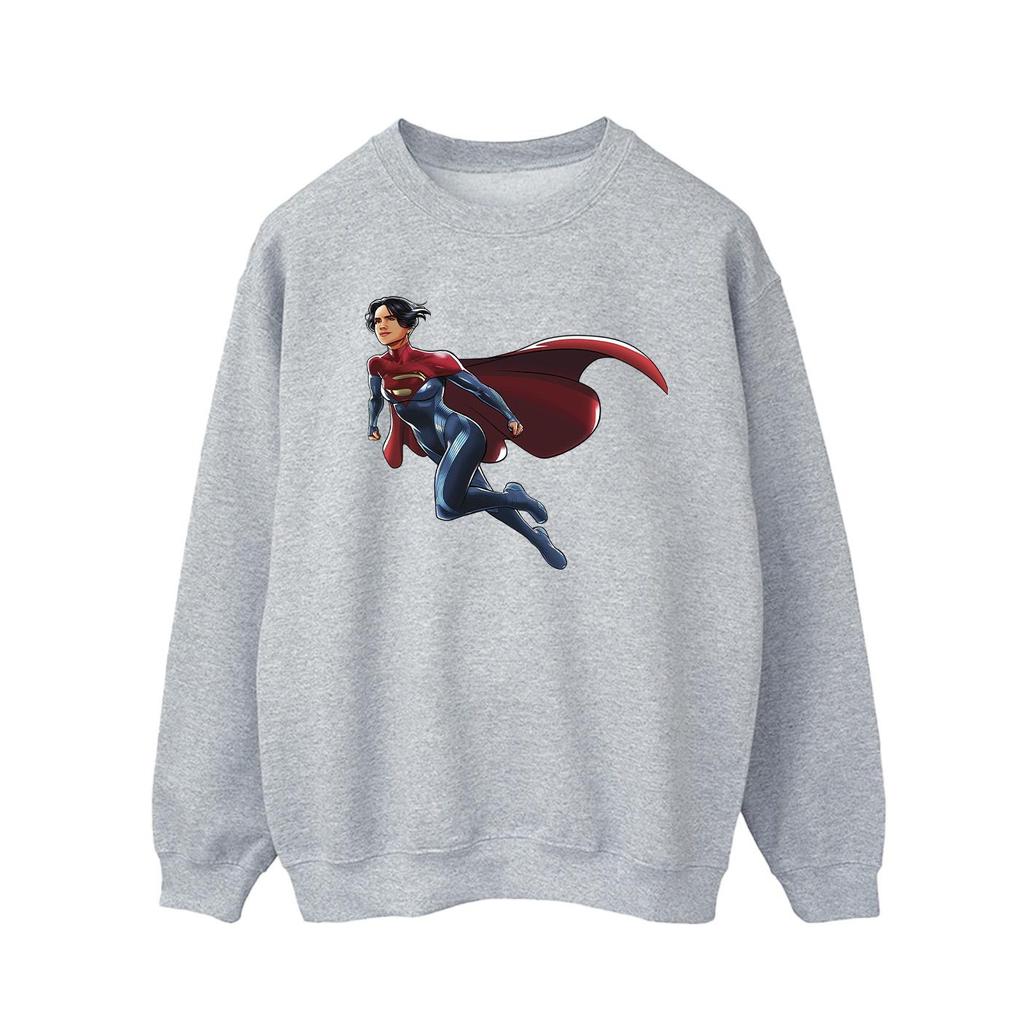 DC Comics Mens The Flash Supergirl Sweatshirt