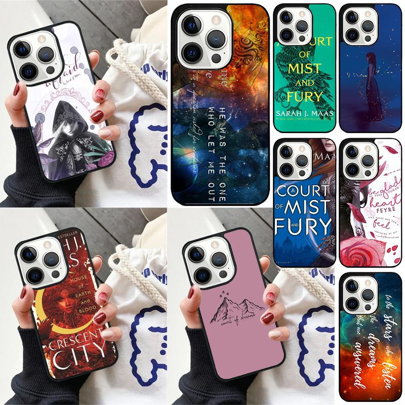 Чехол для телефона Sarah J Maas «Королевство шипов и роз» Для iPhone 17 Air 15 16e 14 13 Pro Max Coque 12 11 Pro Max PLUS