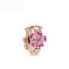 2023 New Rose Gold Flower Love Beads Fit Original Fasion Charms Silver 925 Bracelet Diy Women Jewelry Berloque