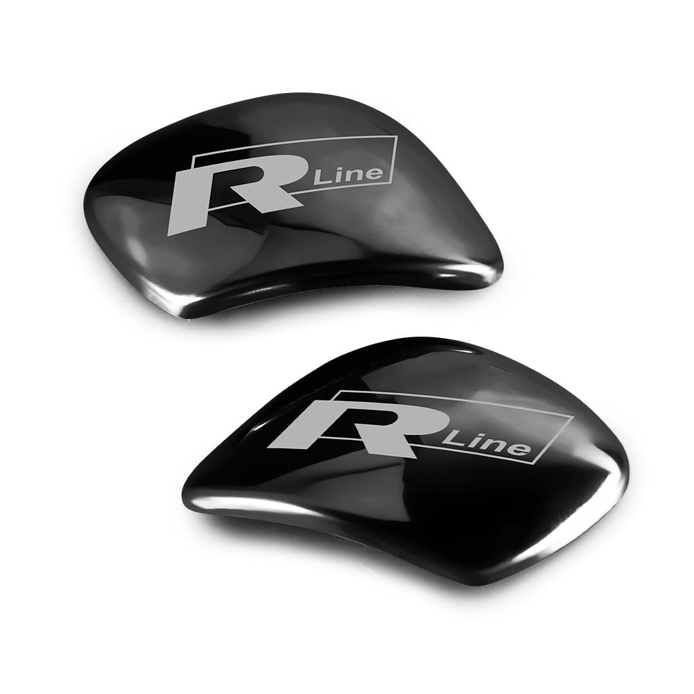 Valve Stems Caps Car Gear Lever Shift Cover Sticker Decor Auto Accessories For Volkswagen VW GTI Golf Polo Passat Tiguan RLine M ze1