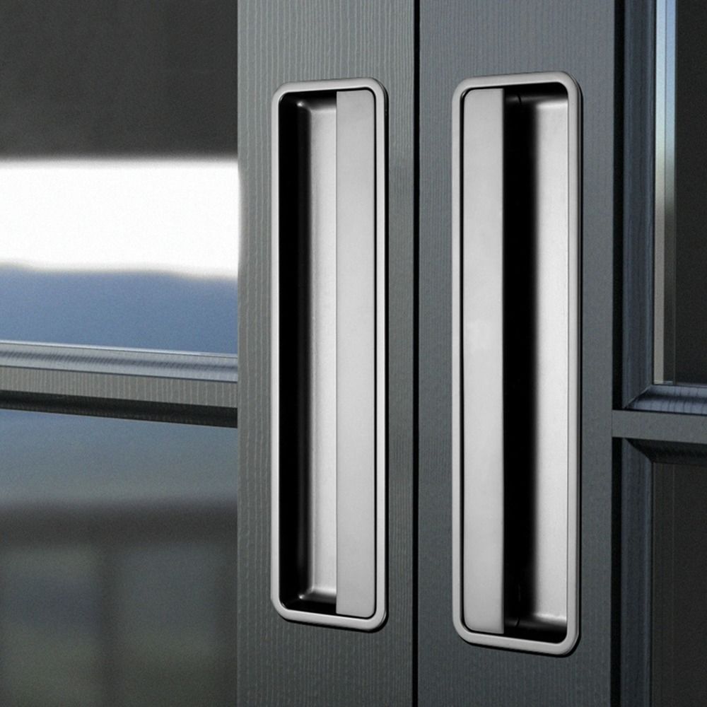 Aluminium Alloy Recessed Door Handle Furniture Sliding Door Pull New Door Handlebar Cabinet