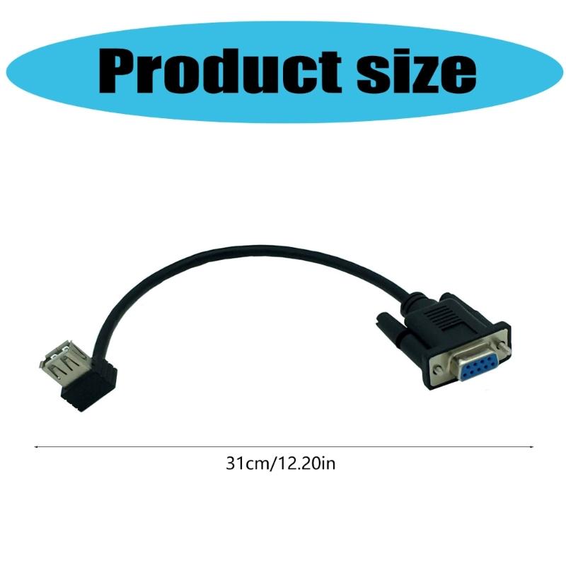 USB 2.0 A гнездо на RS232 DB9 гнездо последовательный кабельный адаптер конвертеры для последовательных штекеров устройств улучшает подключение устройств