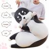Husky Plush Doll  Soft Stuffed Animal 110/130cm Long Fluffy Dog Pillow Decorative Animal Shape Cushion for Waist And Back Support