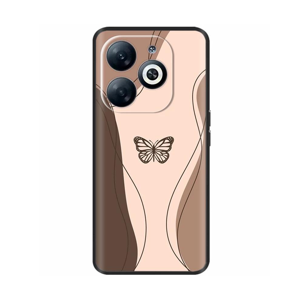 Чехол для телефона Infinix Smart 8 8pro 8Plus Мягкий жидкий силикон Задняя крышка для Infinix Smart 8 Pro Plus Креативные чехлы