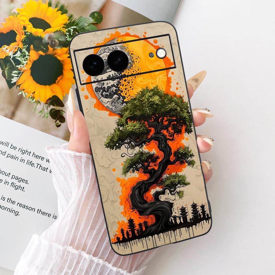 For Google Pixel 7A Case Pixel7 Pro Luxury Flower Butterfly Painted Cover Soft Silicone Case For Google Pixel 7 Pro Pixel7A Bags