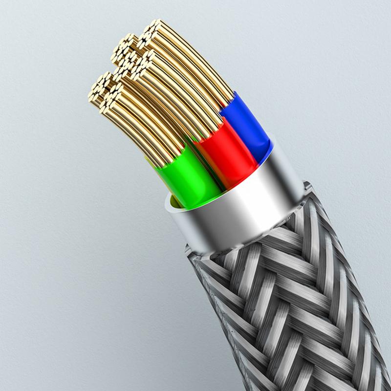 VAORLO Зарядный кабель USB C — USB Type C, 60 Вт для Samsung S20, 5A CC, для MacBook iPad Pro, быстрая зарядка 4.0