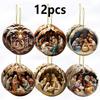 12pcs/set Christmas Nativity Ornament New Year Tree Decoration Nativity Easter Home Decor Christmas Navidad Hanging for Party