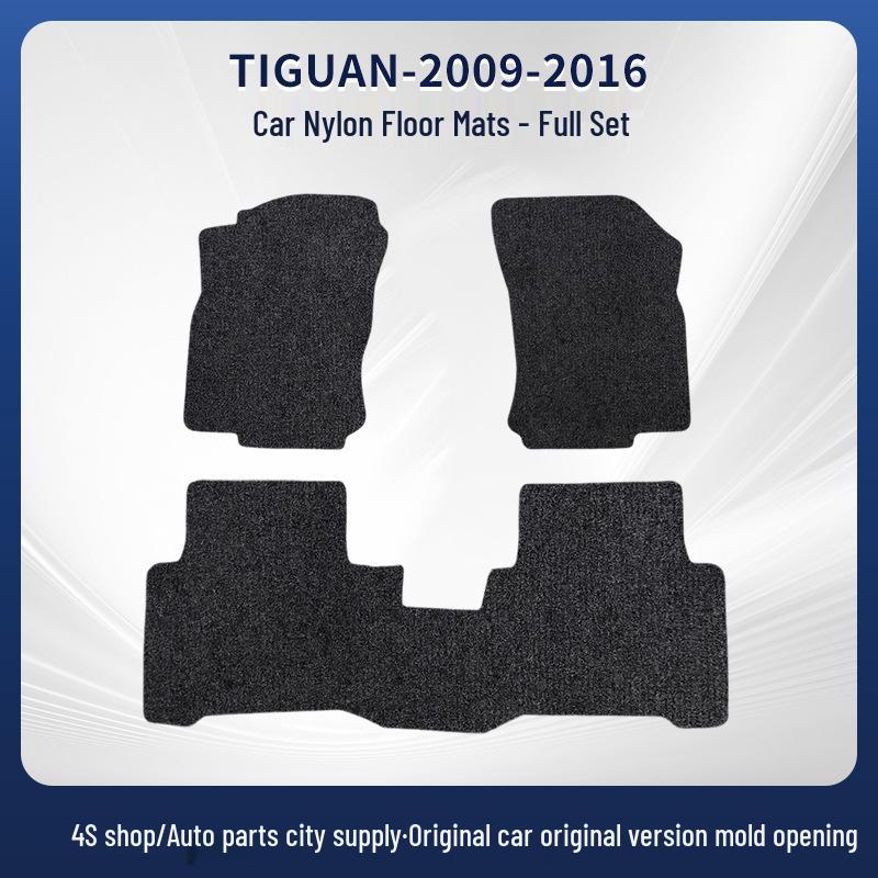 Черные нейлоновые коврики для Volkswagen Tiguan 2009-2016