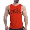 Summer Adult Men'S Outdoor Fitness Casual Sports Crew-Neck Vest Creative Bike 2d Print Breathable Quick-Drying Sleeveless Shirt