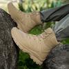 New Trendy Camouflage Hiking Boots for Men Platform Waterproof Trekking Boots Non-slip Outdoor Boots Men Big Size 47