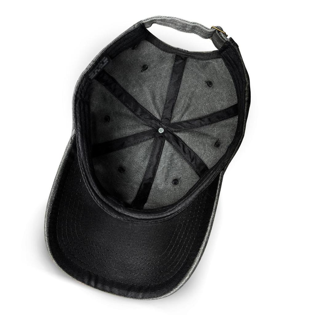 White Daisy Print Adjustable Sun Hat, Flower Sports Hat Cotton Inelastic Sun Protective Cozy Snapback Baseball Cap