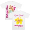 Футболки Midnight Sun Tour 2026 Z-Zara Larsson Графическая одежда Y2k Хип-хоп Женская Мужская Уличная одежда Чистый хлопок Мягкая Повседневная футболка