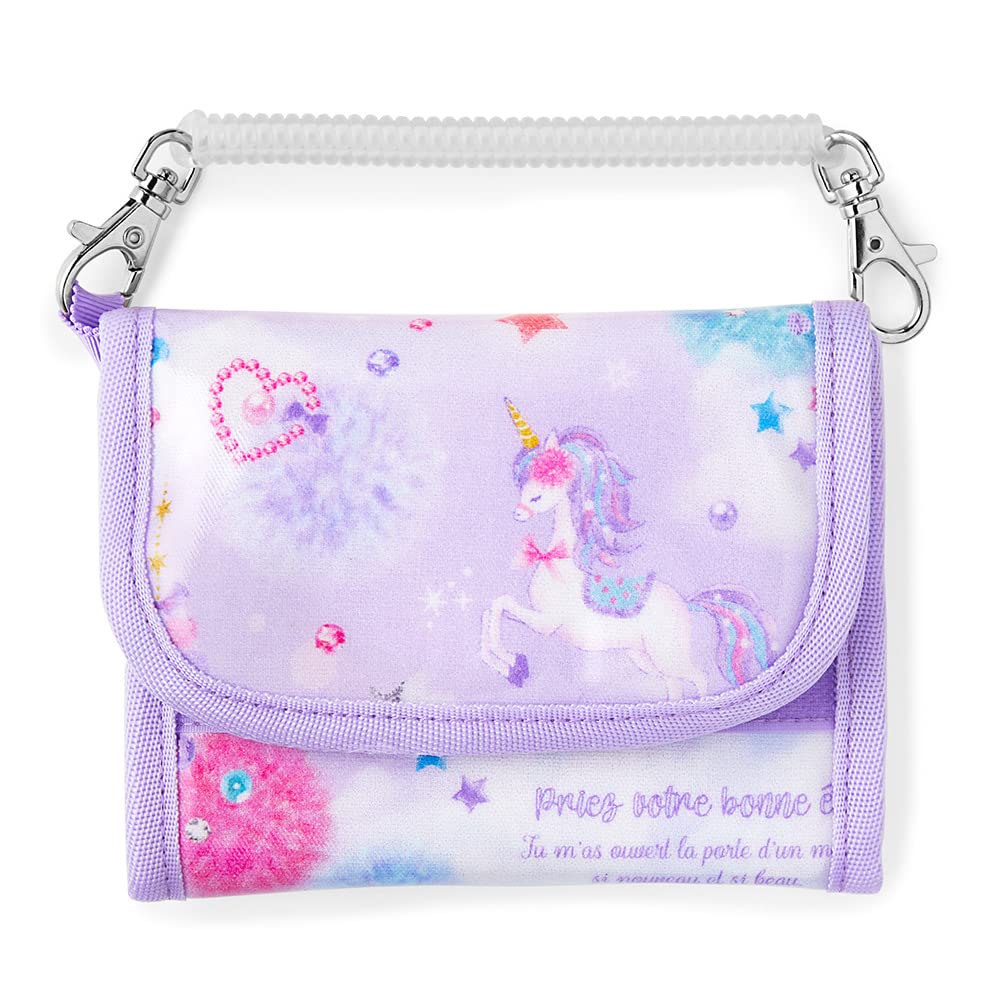 COLORFUL CANDY STYLE Wallet for Elementary School Kids Coin Unicorn Fantasy N5520300 Girls, Students, Wallet, Children's Tri-fold Purse,