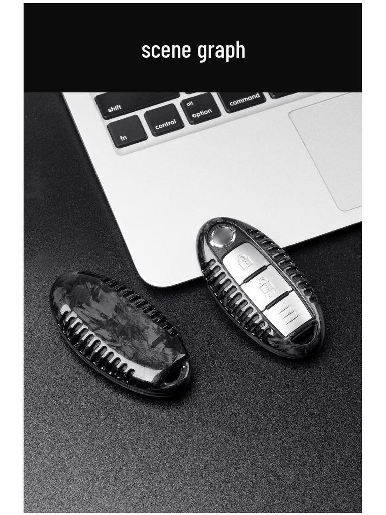 Real Carbon Fiber Key Shell for Nissan/Infiniti/Teana/Sylphy