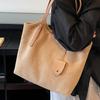 Vintage Suede Big Bag Women's 2025 New Autumn and Winter Fashion Large Capacity Commuting Shoulder Underarm Tote Bag