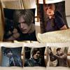 Кейс для подушки Leon Kennedy RResident EEvil Модный квадратный чехол для подушки Спальня Диван Комната Ins Декор Отдых