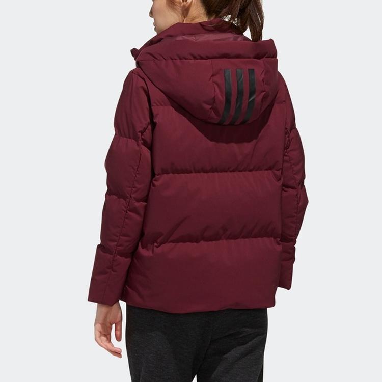 Adidas Short Hooded Down Jacket Women Outerwear Sauce-Purple EH3984