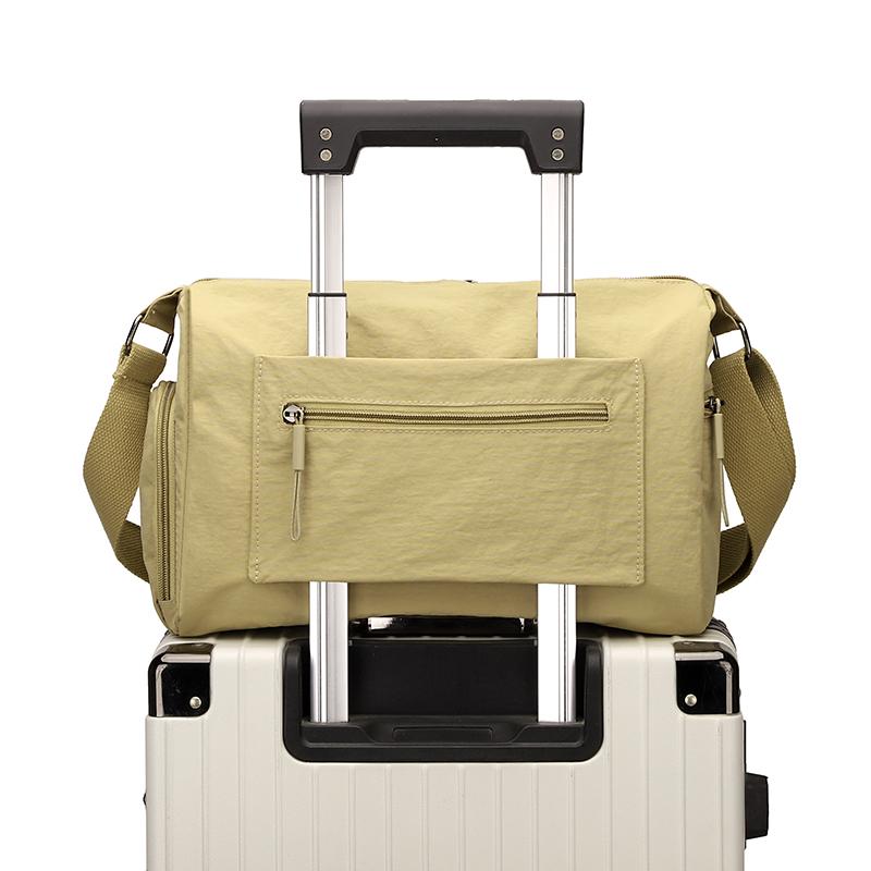 Женская сумка через плечо, большая вместимость, сумка-мессенджер, однотонная сумка через плечо