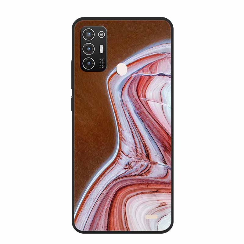 For ZTE Blade A52 / A52 Lite Case A72 4G 5G Marble Soft TPU Silicone Phone Cover for ZTE Blade A52Lite Bumper Shockproof Shell