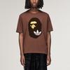 adidas X BAPE SSL Футболка Слои Земли Унисекс Топы Коричневый KF4915