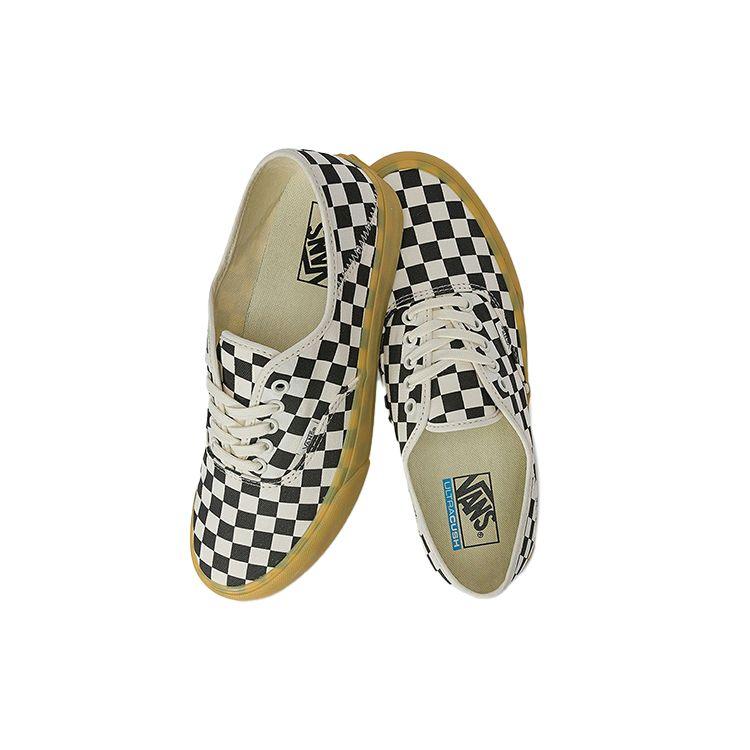 Vans Кроссовки унисекс Authentic SF Checkerboard — черно-белые Marshmallow VN0A4BWT1KP