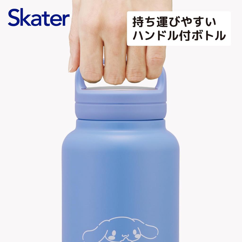 Термокружка Skater из нержавеющей стали с винтовой крышкой, Sanrio Cinnamoroll, 1000 мл, с ручкой, дизайн, STSC10-A