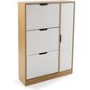 Комод pour Rangement Charleroi - VERSA - 117 x 80 x 23,5 см - Буа - Marron et blanc