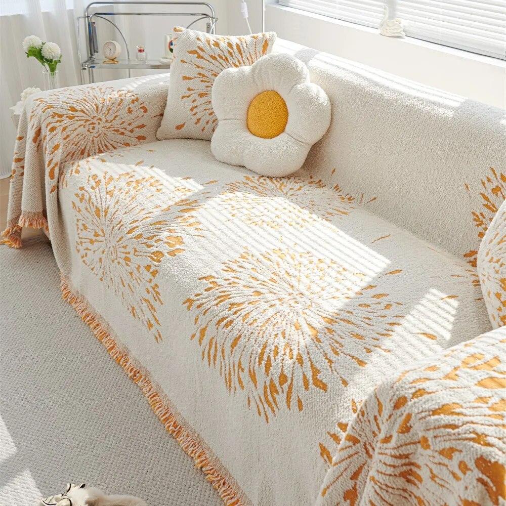 Роскошный чехол для дивана, шерстяная пряжа, диванное полотенце, одеяло, чехол для дивана, простой чехол для дивана с защитой от кошачьих царапин для гостиной, 1/2/3/4 места