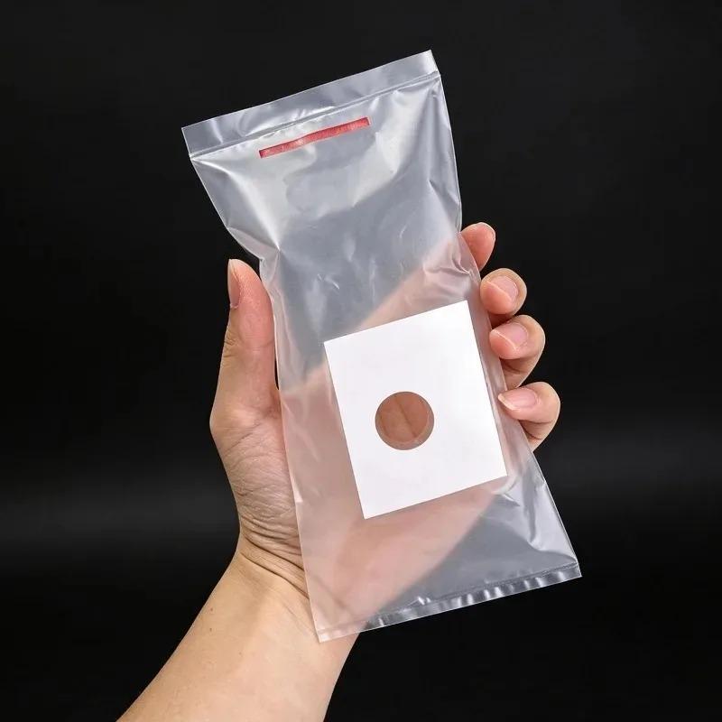 10/100Pcs Drill Dust Collector Bag for Wall Hole Punching Self Stick Plastic Cover Pre Cut Hole for Drill Bit Tearproof Reusable