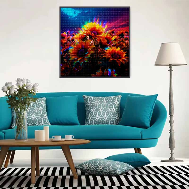 Новое поступление 5D DIY Полная круглая алмазная живопись "Подсолнух" Вышивка крестом Домашний декор Подарок