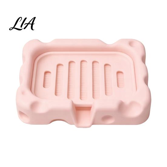 Soap Drainer Box Cheese Shaped Box, 3D Printed Draining Holder, Creative Holder for Bathroom Tray Family Hotel Sink Kitchen