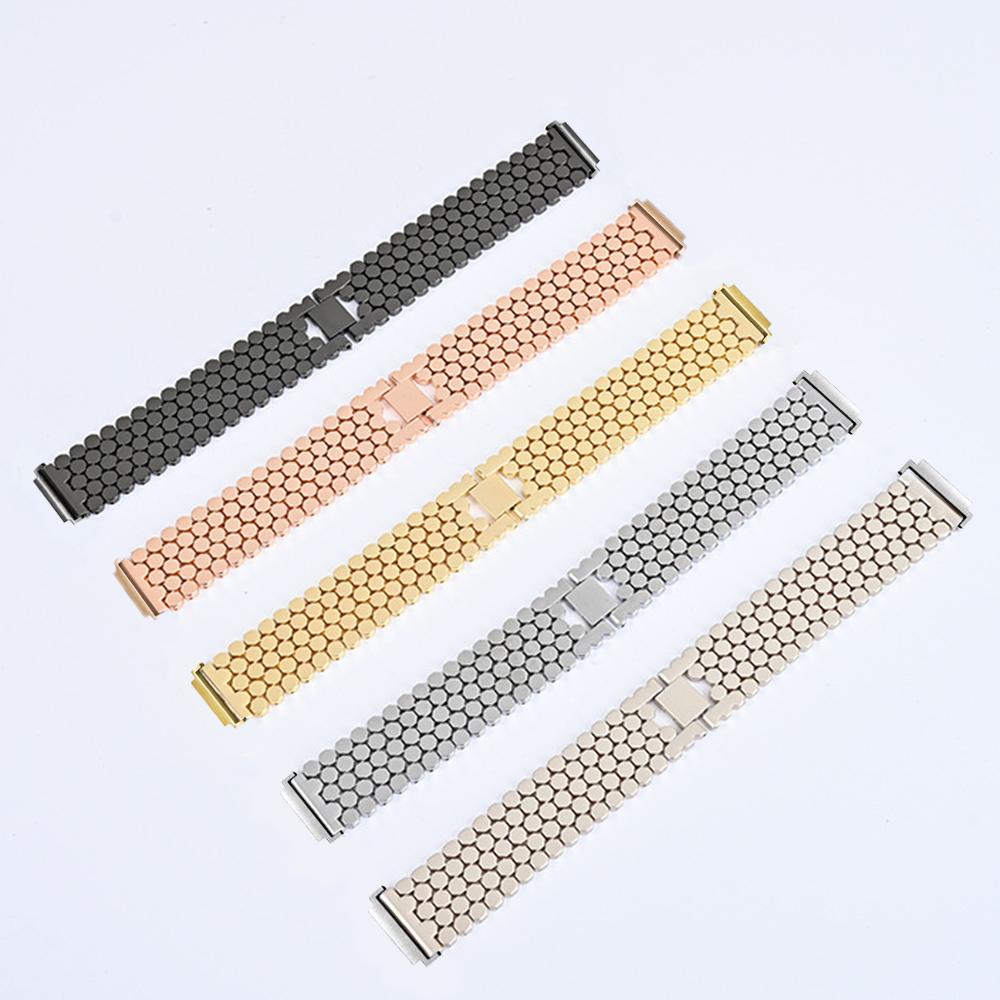 Ремешок 22 мм, 20 мм для Samsung Galaxy Watch 3, 45 мм, ремешок Gear S3 Active 2, ремешок из нержавеющей стали для часов Huawei, браслет