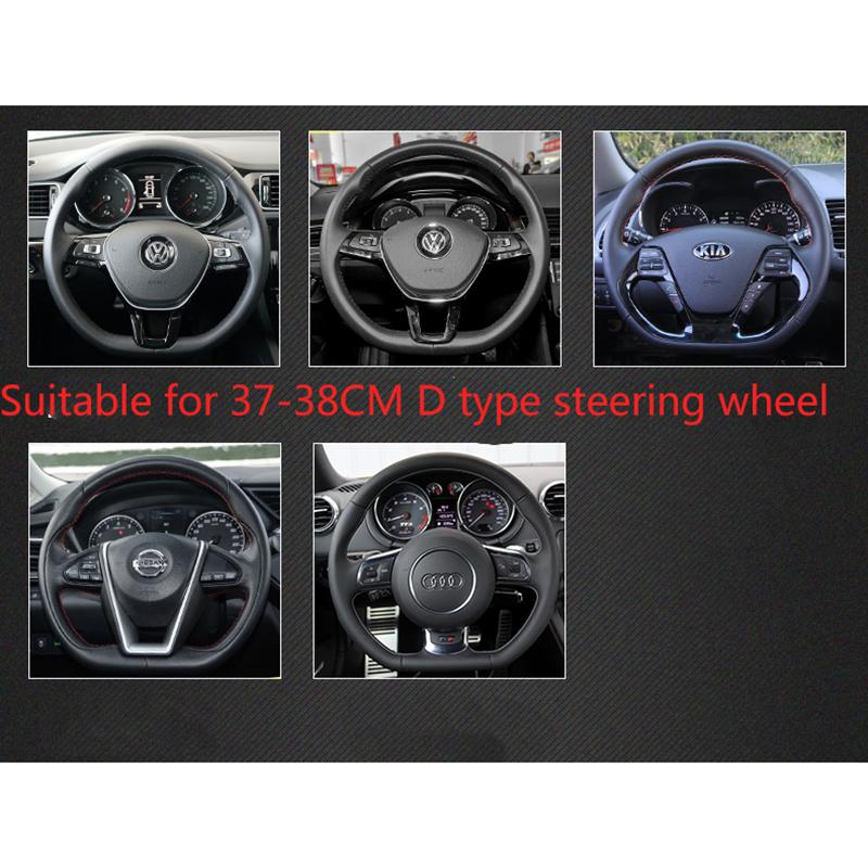 Car Steering Wheel Cover For Citroen C4 Cactus C3-XR Spacetourer 2017 2018 - C4 2010 2011 - D Type Steering
