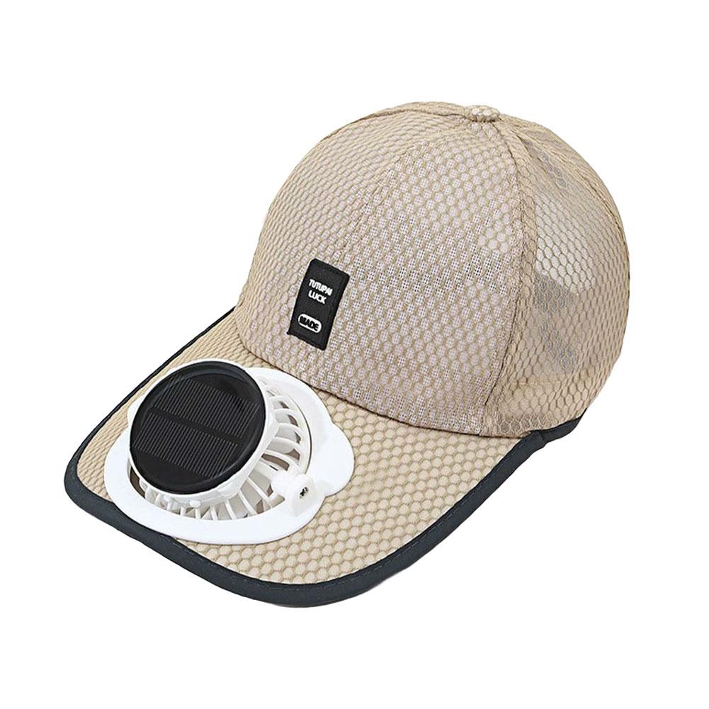 Solar Fan Baseball Cap | USB Rechargeable 600mAh | Breathable Mesh | Adjustable Sun Hat for Outdoor Summer Use