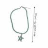 Акриловая starfish dots necklace Бохо Дофамин Звезда-морская звезда Бусины Чокер Фотоаксессуары Уличные украшения Летняя цепочка на ключицы