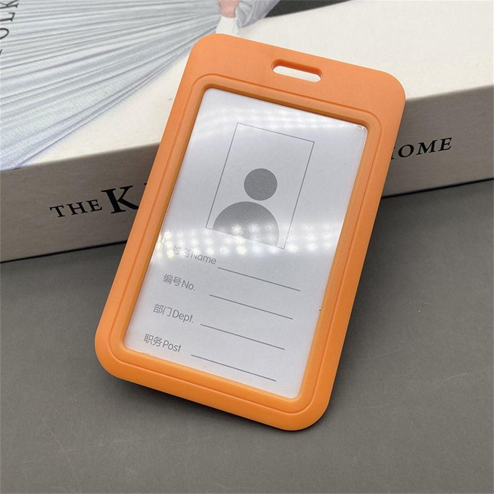 Work Card Sliding Cover Business Badge Holder Name Badge Holder ID Card Holders Bus Card Sleeve