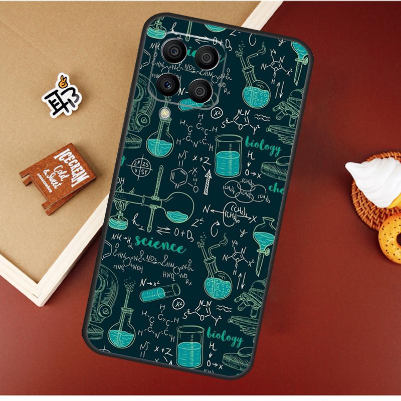 Винтажная химическая лаборатория для Samsung Galaxy M53 M33 M13 M14 M34 M54 M12 M32 M52 M20 M15 M55 M31s M30s M21 M51 Чехол