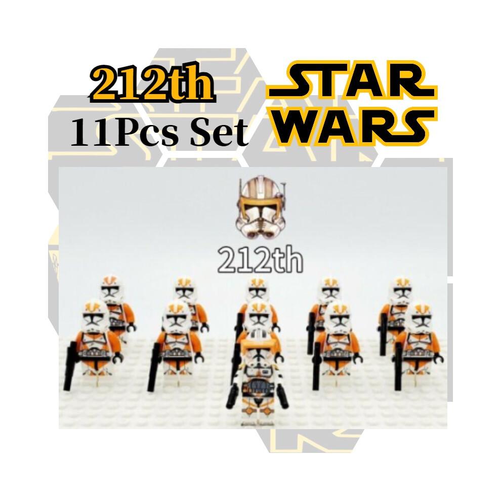 11pcs Star Wars Clone Troopers Minifigures Building Blocks Diy Toys Gifts Kids