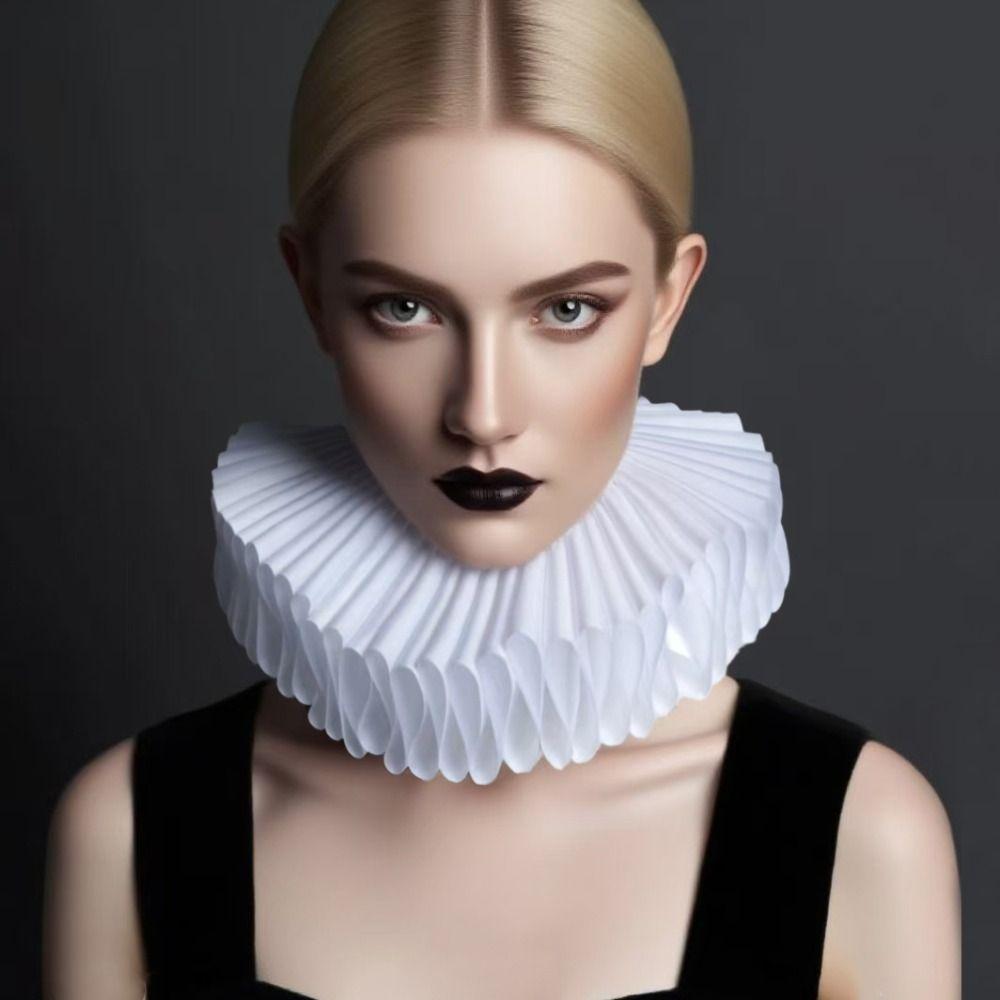 Detachable Renaissance False Collar Vintage Retro Ruff Collar Wedding