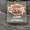 HARLEY-DAVIDSON 90s Charcoal Eagle Bar T-shirt tops L blackUsed