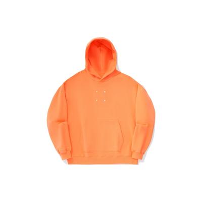 Li Ning Vital Series однотонная свободная толстовка с капюшоном унисекс толстовка Cloud-Brocade-Orange AWDTE71-4
