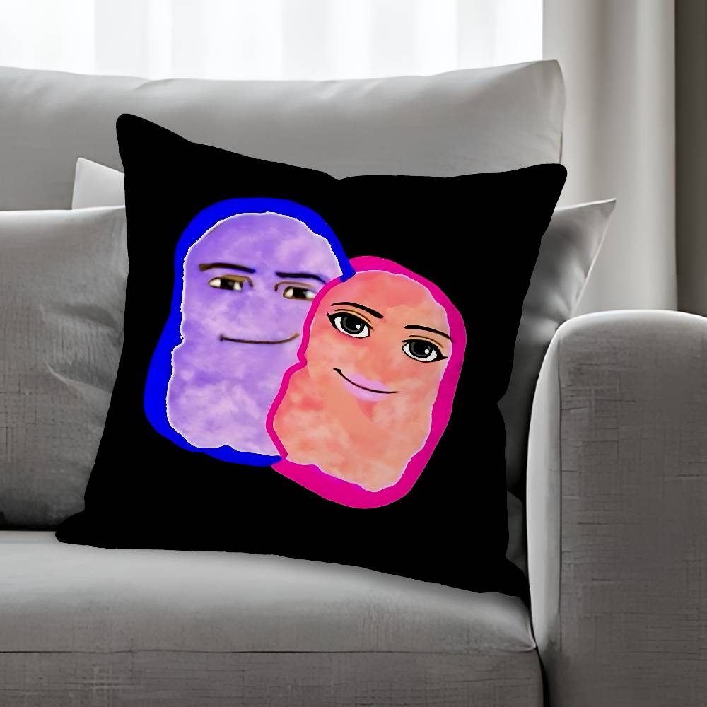 TTv Girl Who Really Cares Anime Celebrity Merchandise AllMatch Printed Pillow Case Sofa Car Office Room Decoration Protector