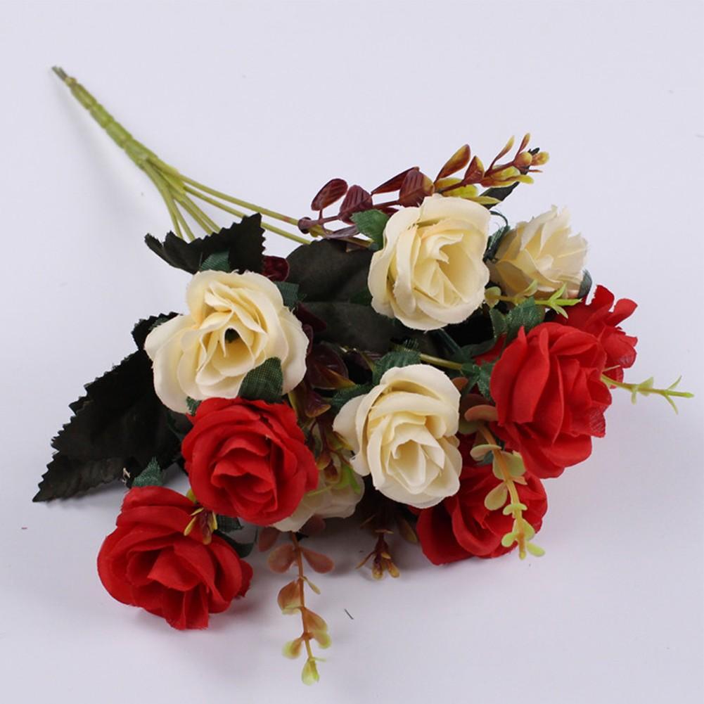 Беспроблемная Элегантность Уход Искусственные Розы для Дома Спальни Отеля