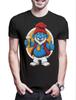 Drunken Papa Herren T-Shirt Mens Womens Tees Top Bier Smurf Karneval Schlumpf Beer Fasching Fun Vater