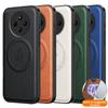 Магнитный чехол из ПУ кожи с беспроводной зарядкой для Xiaomi Redmi 14C 4G Защитная крышка Твердая задняя панель Coque